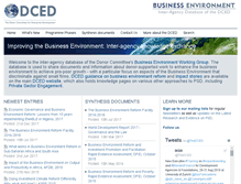 Tablet Screenshot of businessenvironment.org